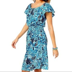 Lilly Pulitzer Clarette Dress in Resort White Mermazing